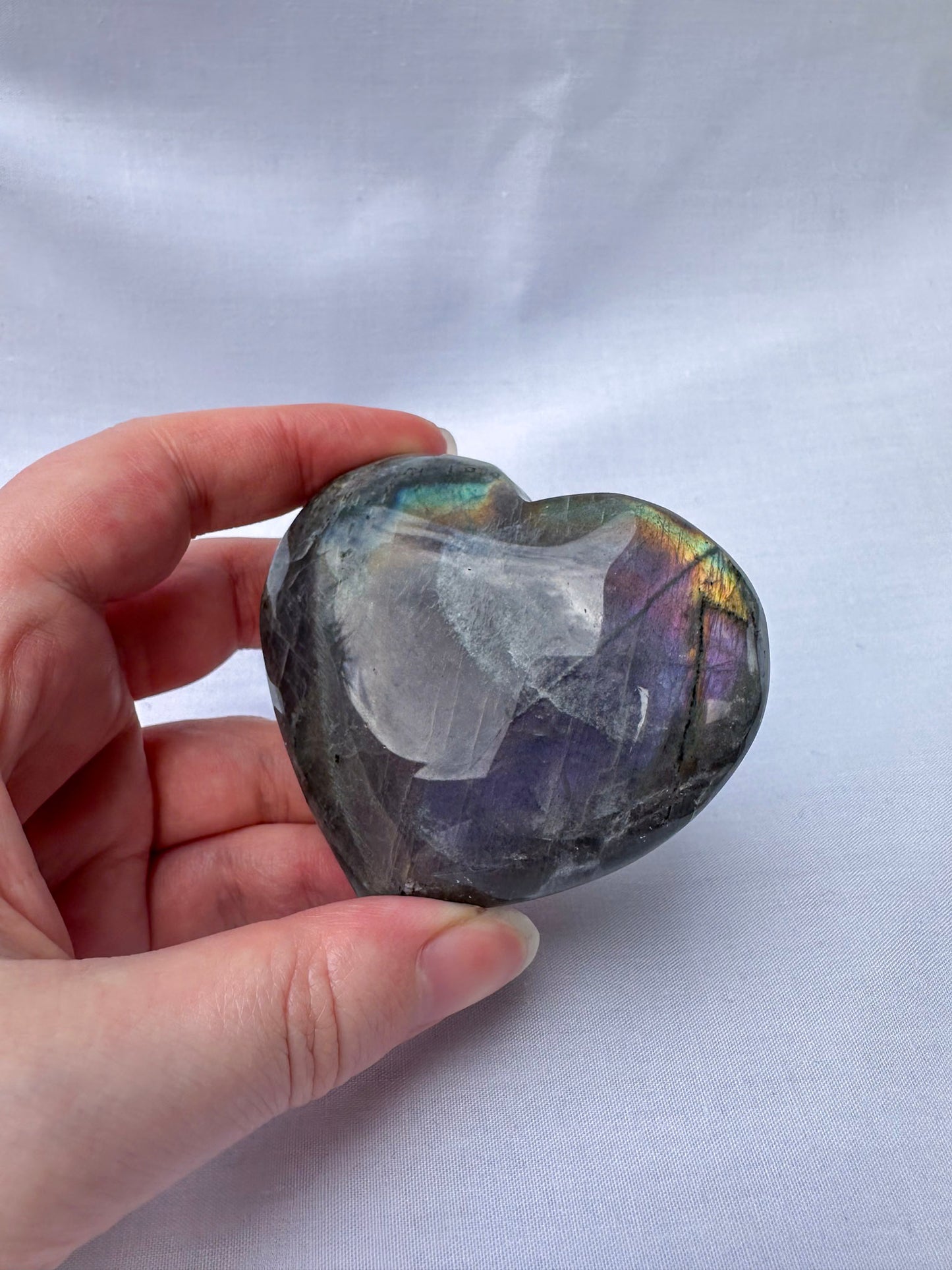 Labradorite Heart