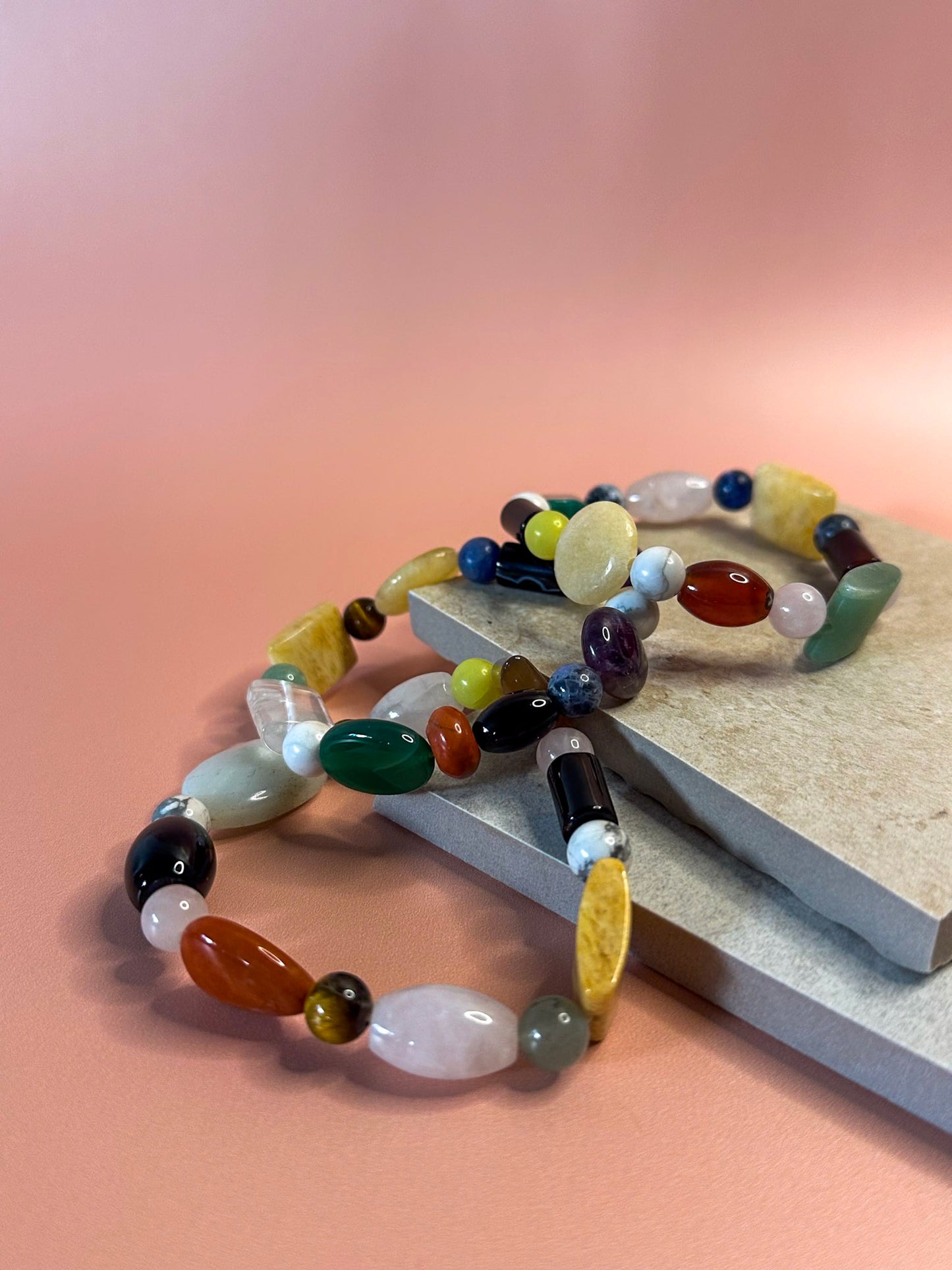 Mixed Crystal Beaded Bracelet