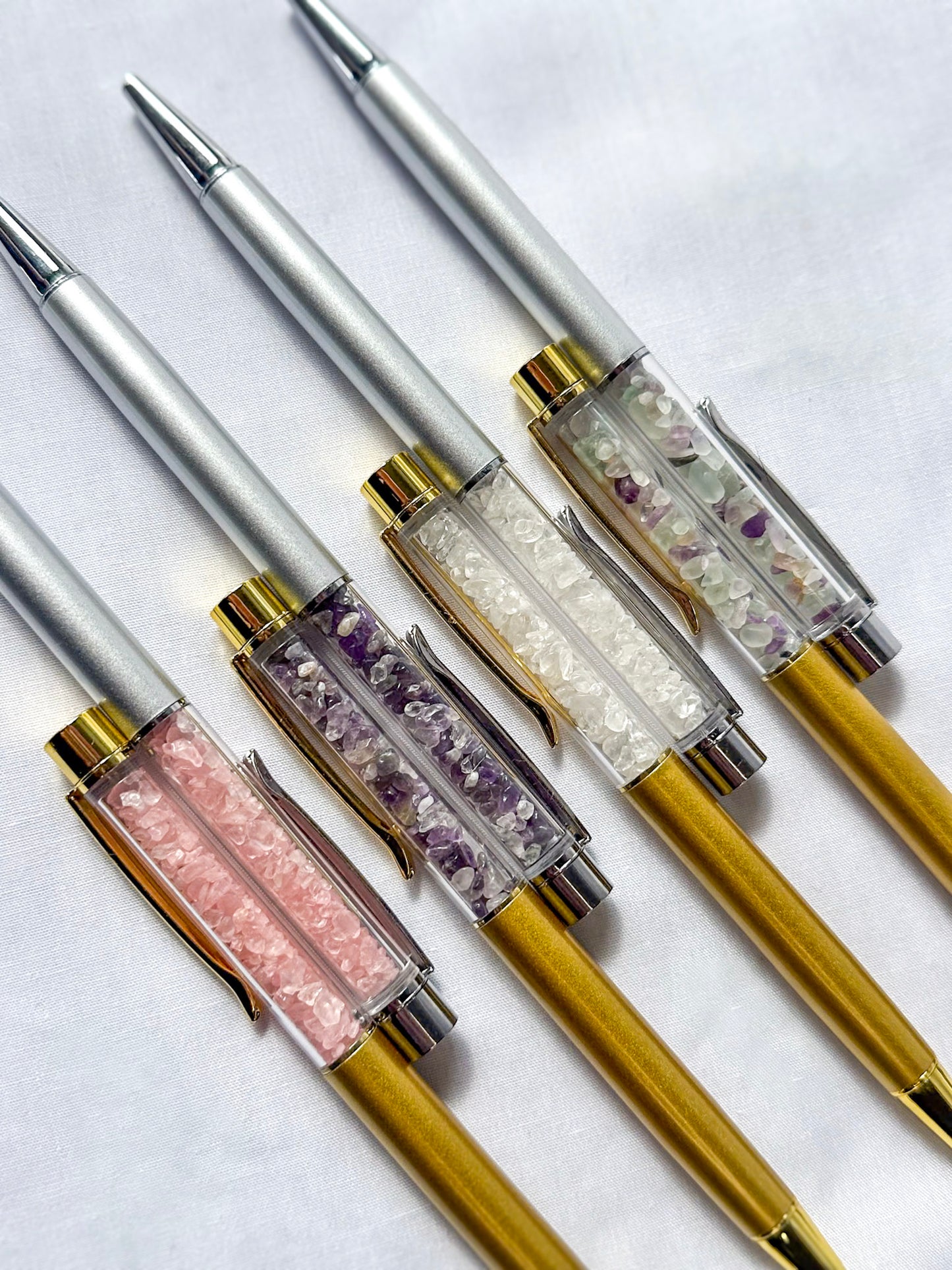 Gemstone Pen with Crystal Chips