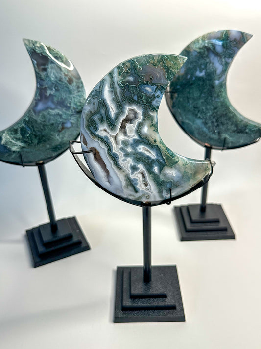 Moss Agate Moon