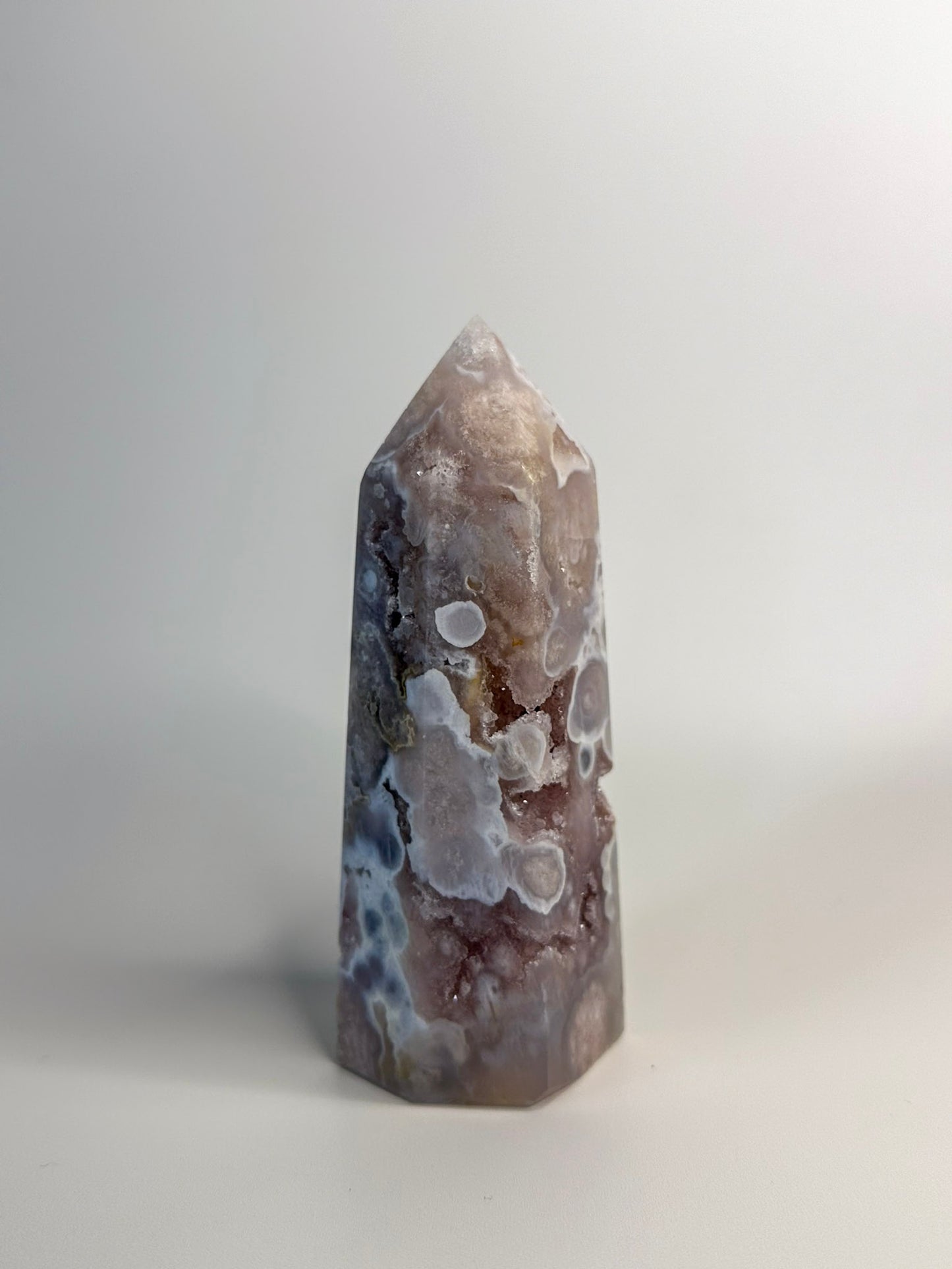 Amethyst + Flower Agate Tower A