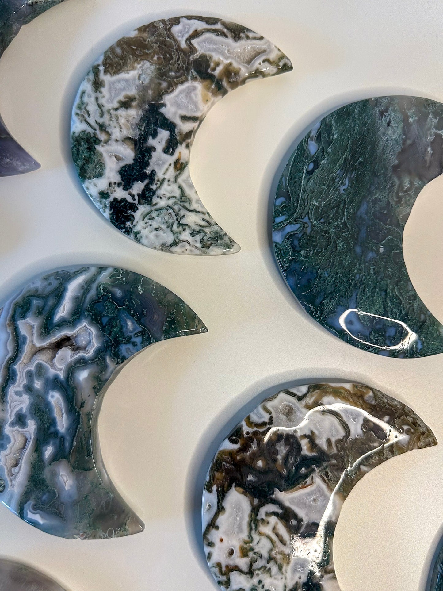 Moss Agate Moon