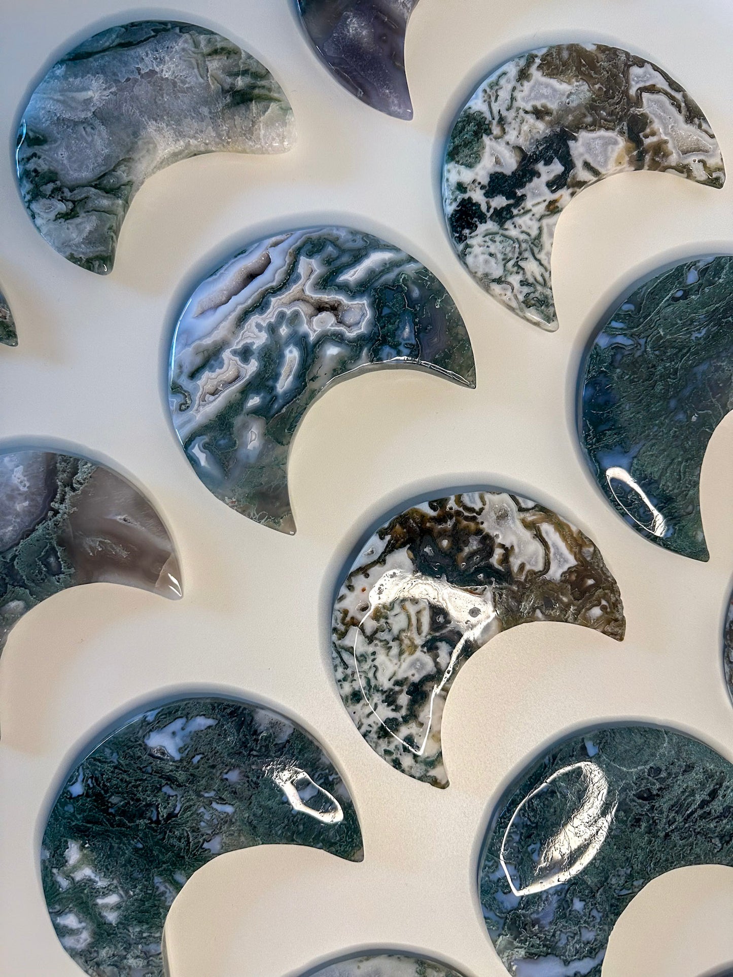 Moss Agate Moon