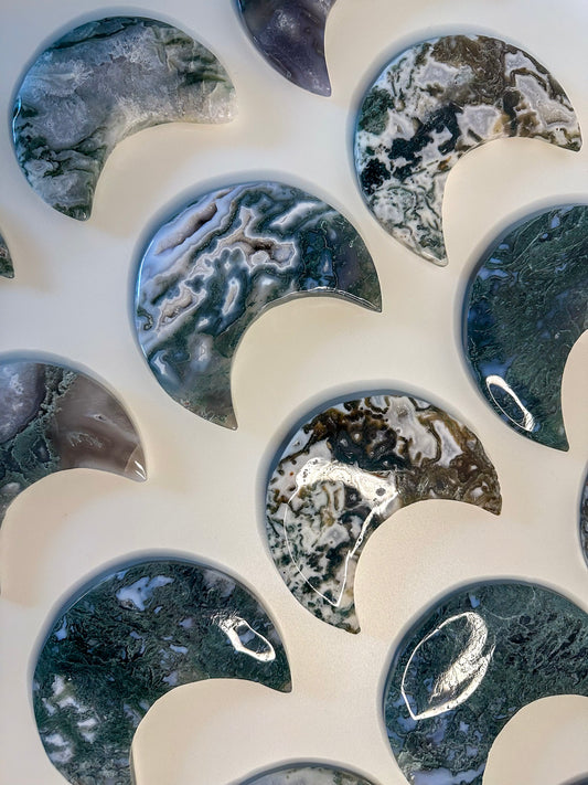 Moss Agate Moon