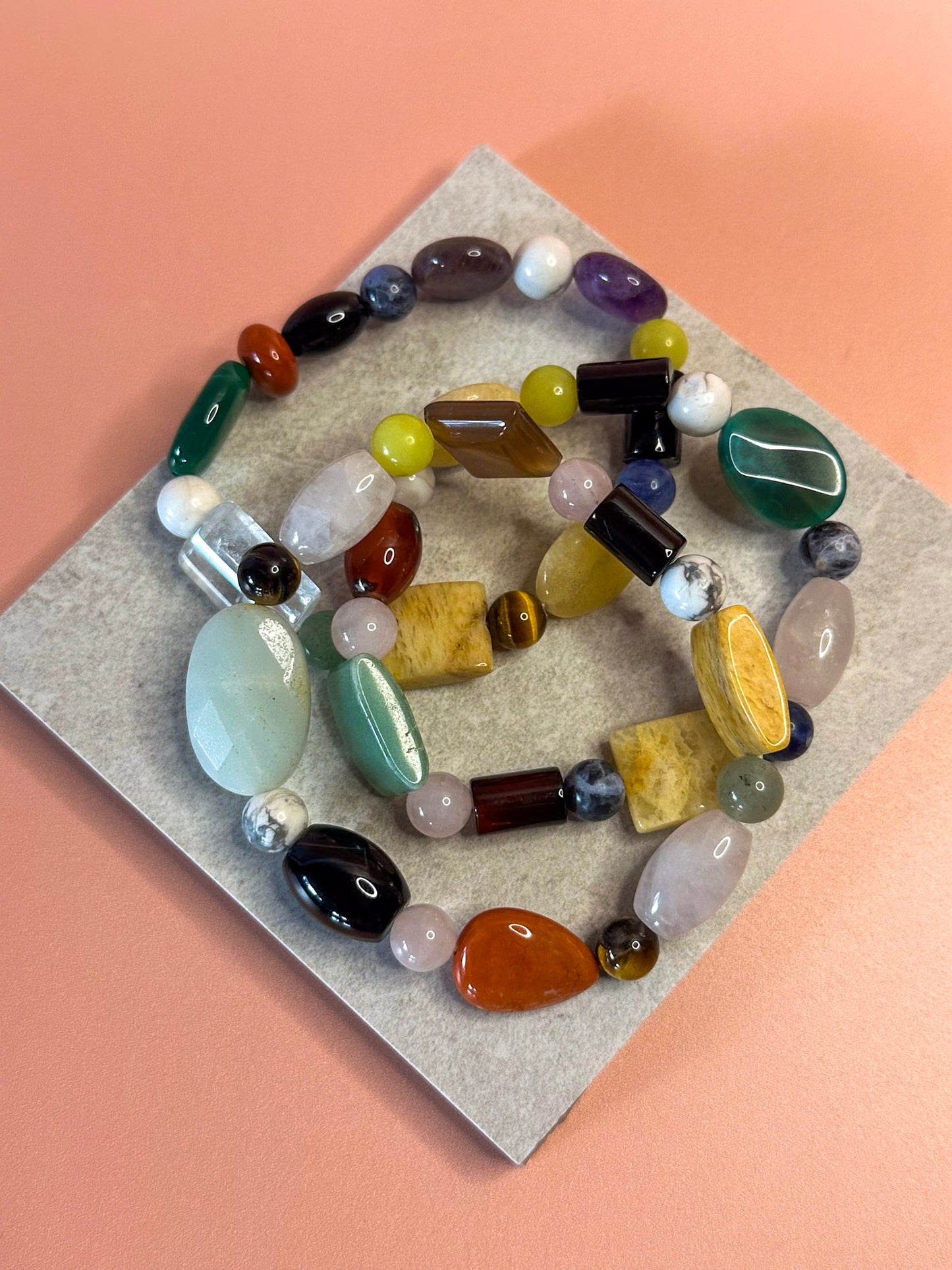 Mixed Crystal Beaded Bracelet