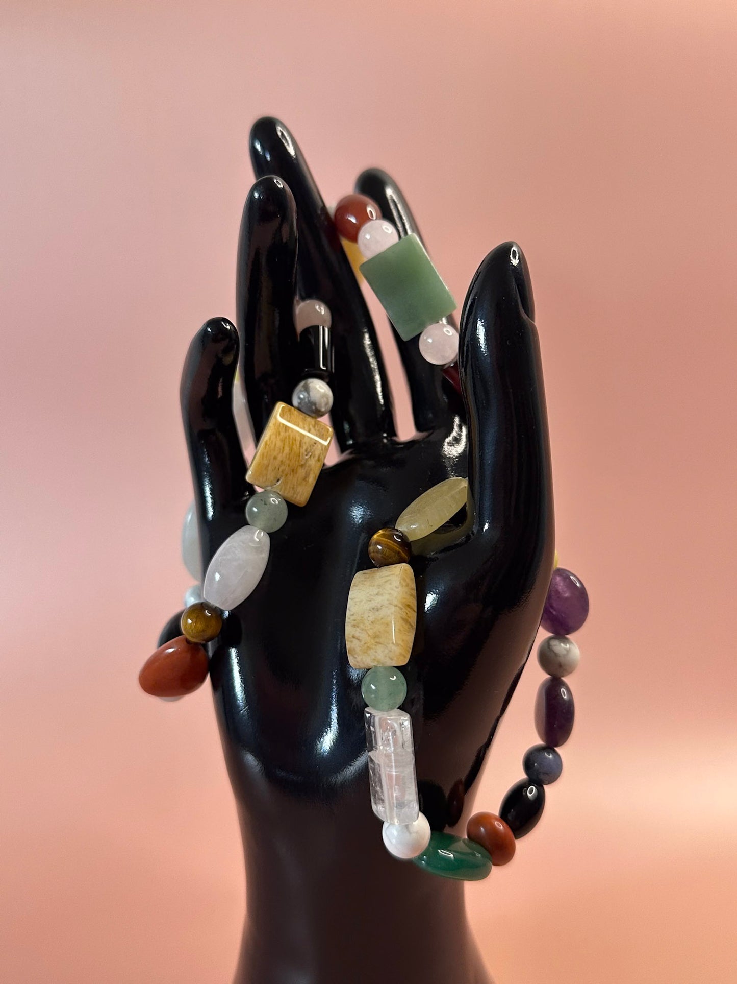 Mixed Crystal Beaded Bracelet