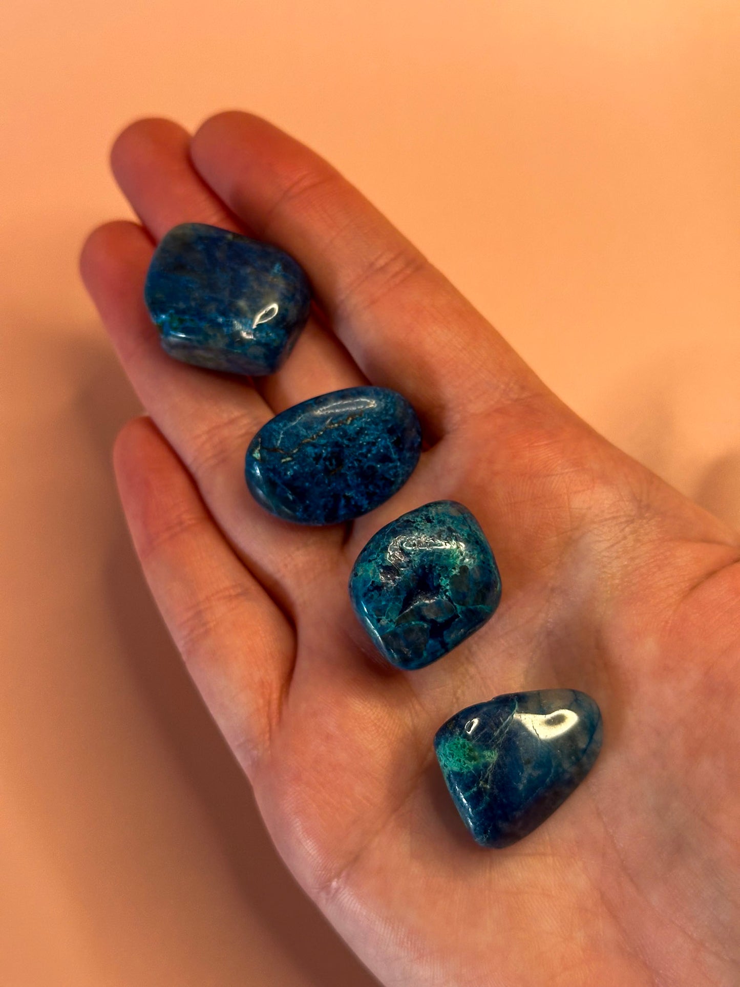 Chrysocolla + Shattuckite Tumble