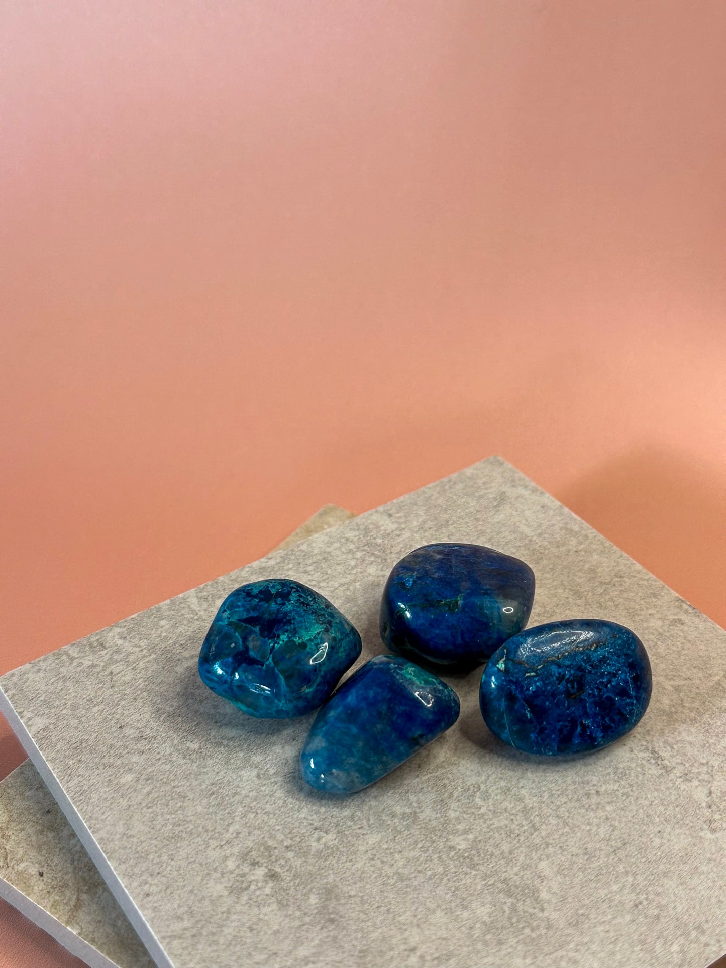 Chrysocolla + Shattuckite Tumble