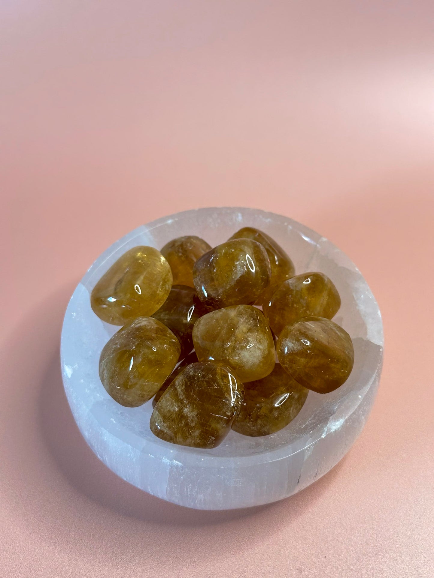 Honey Calcite Tumble - A Grade