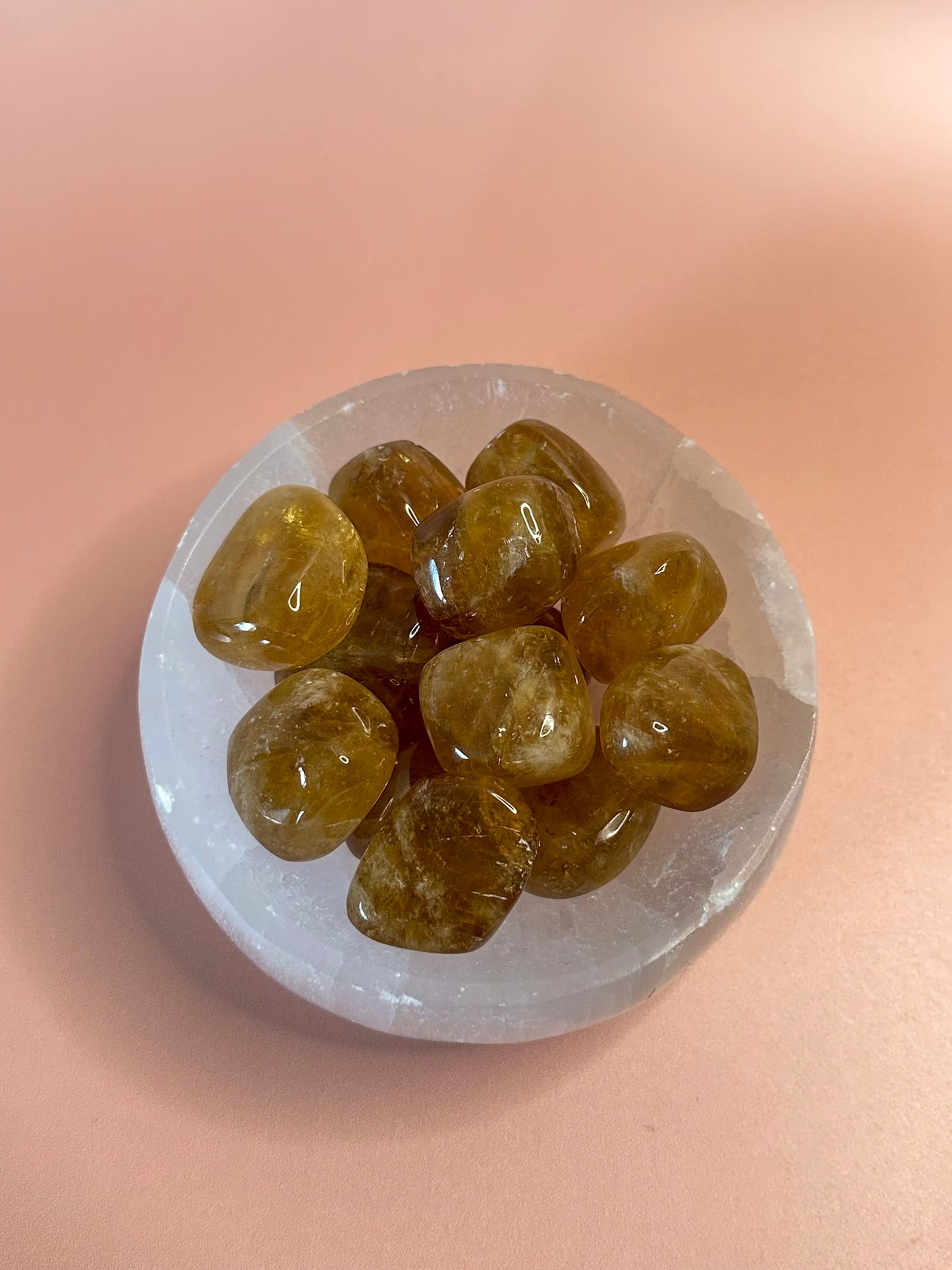 Honey Calcite Tumble - A Grade