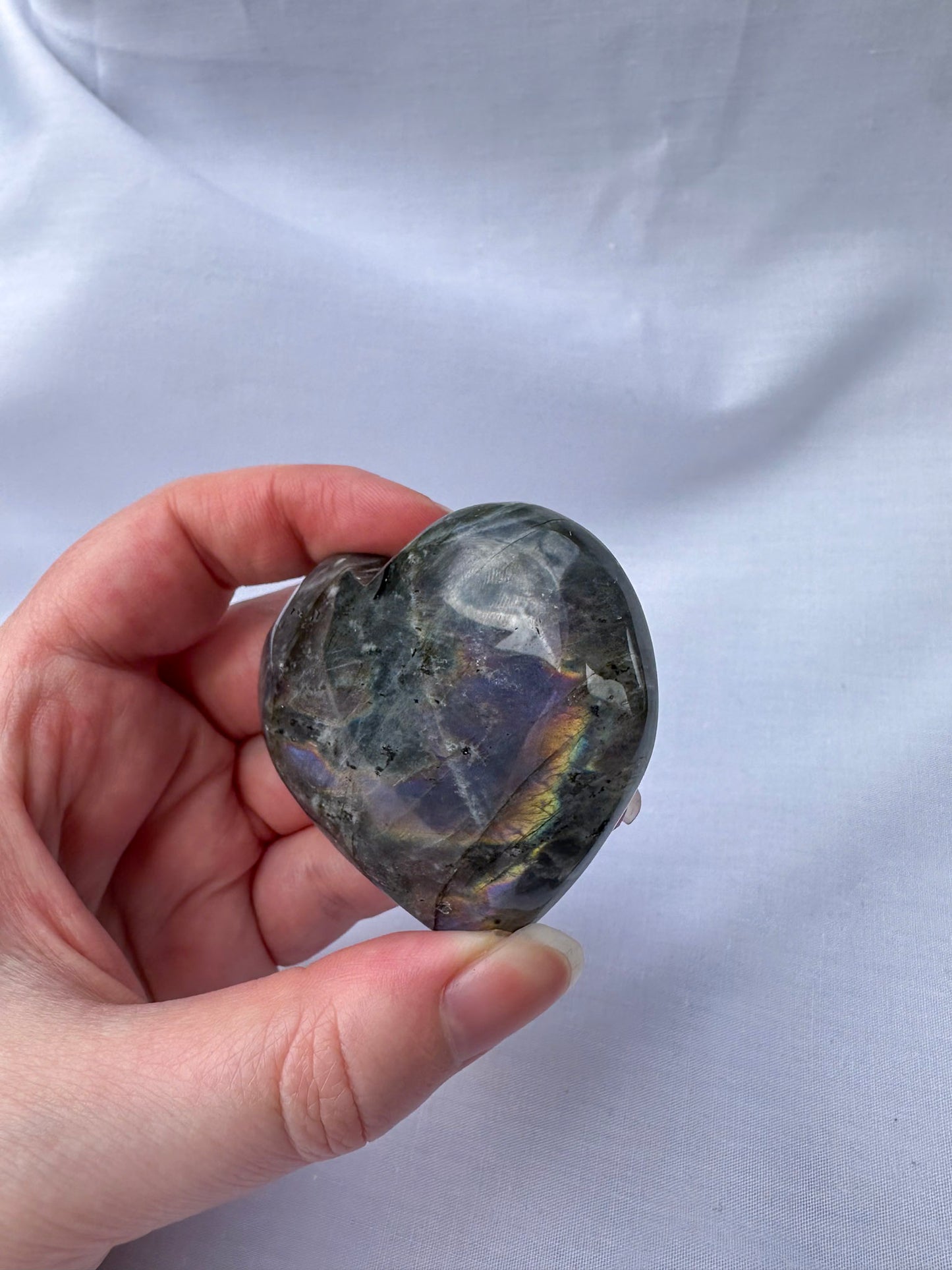 Labradorite Heart