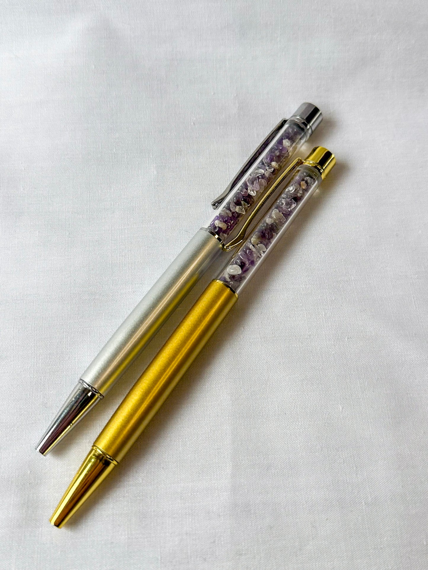 Gemstone Pen with Crystal Chips
