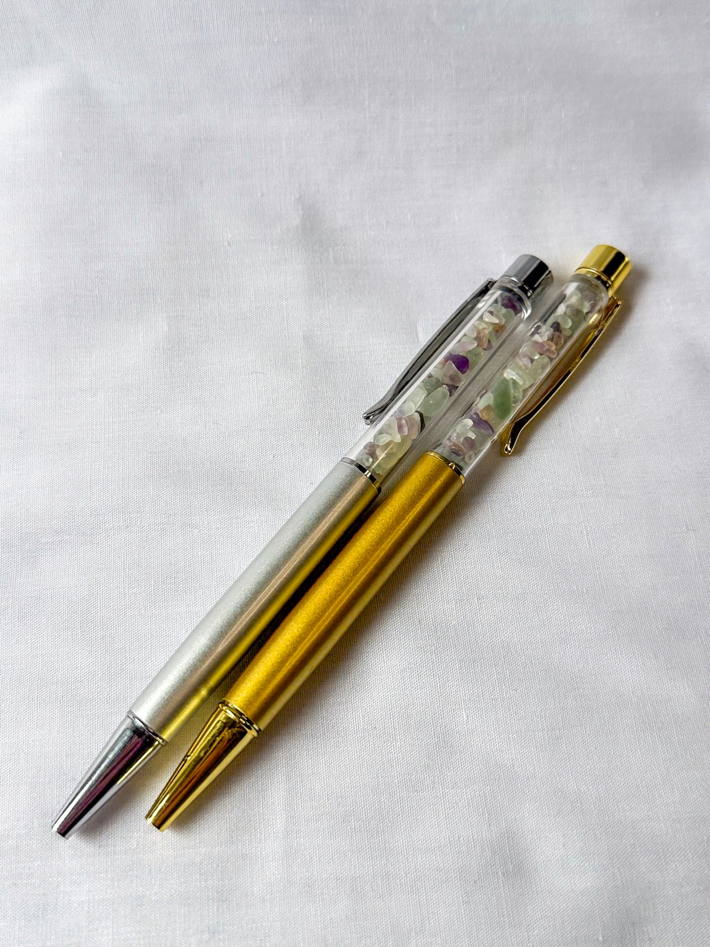 Gemstone Pen with Crystal Chips
