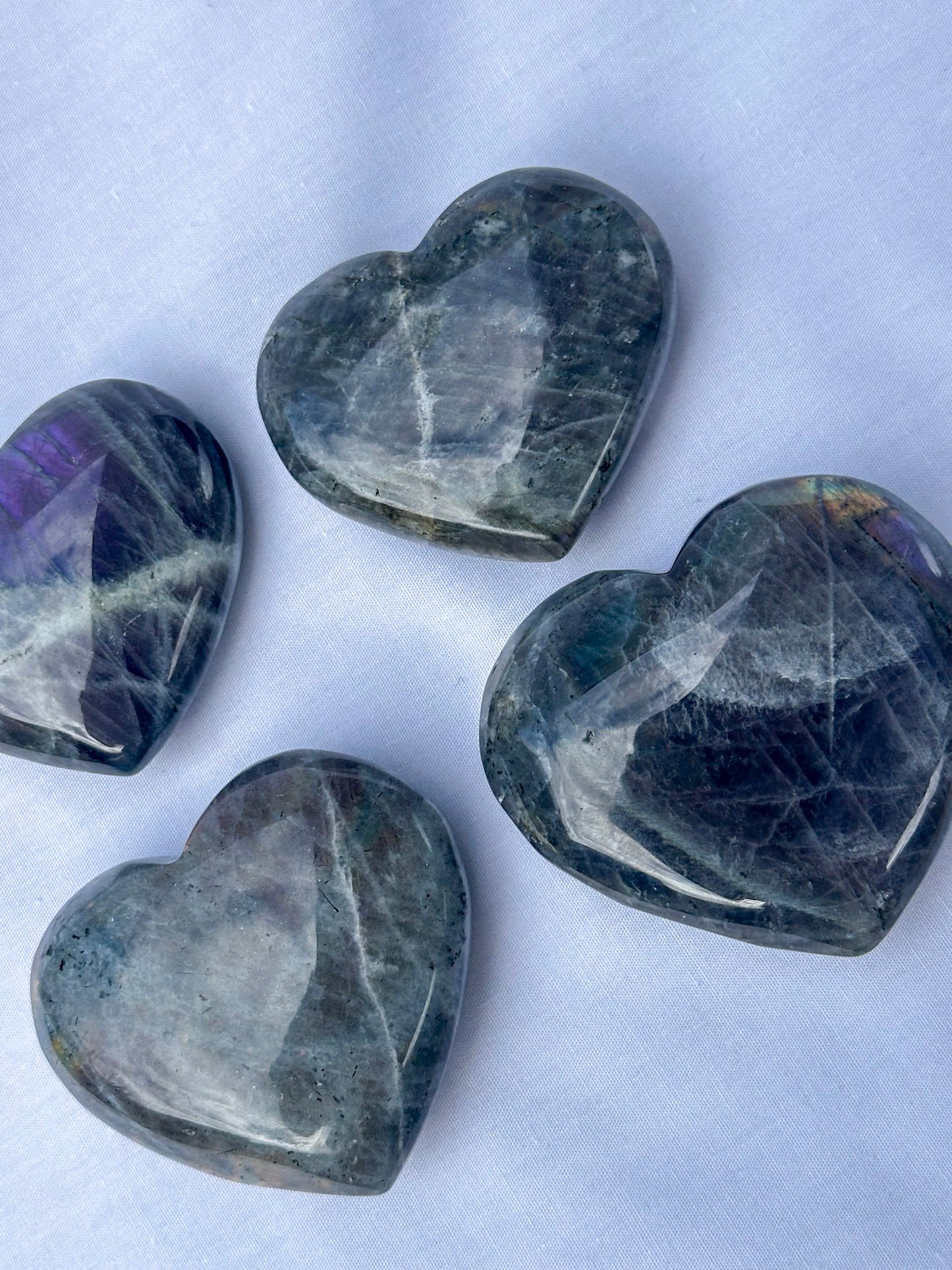 Labradorite Heart