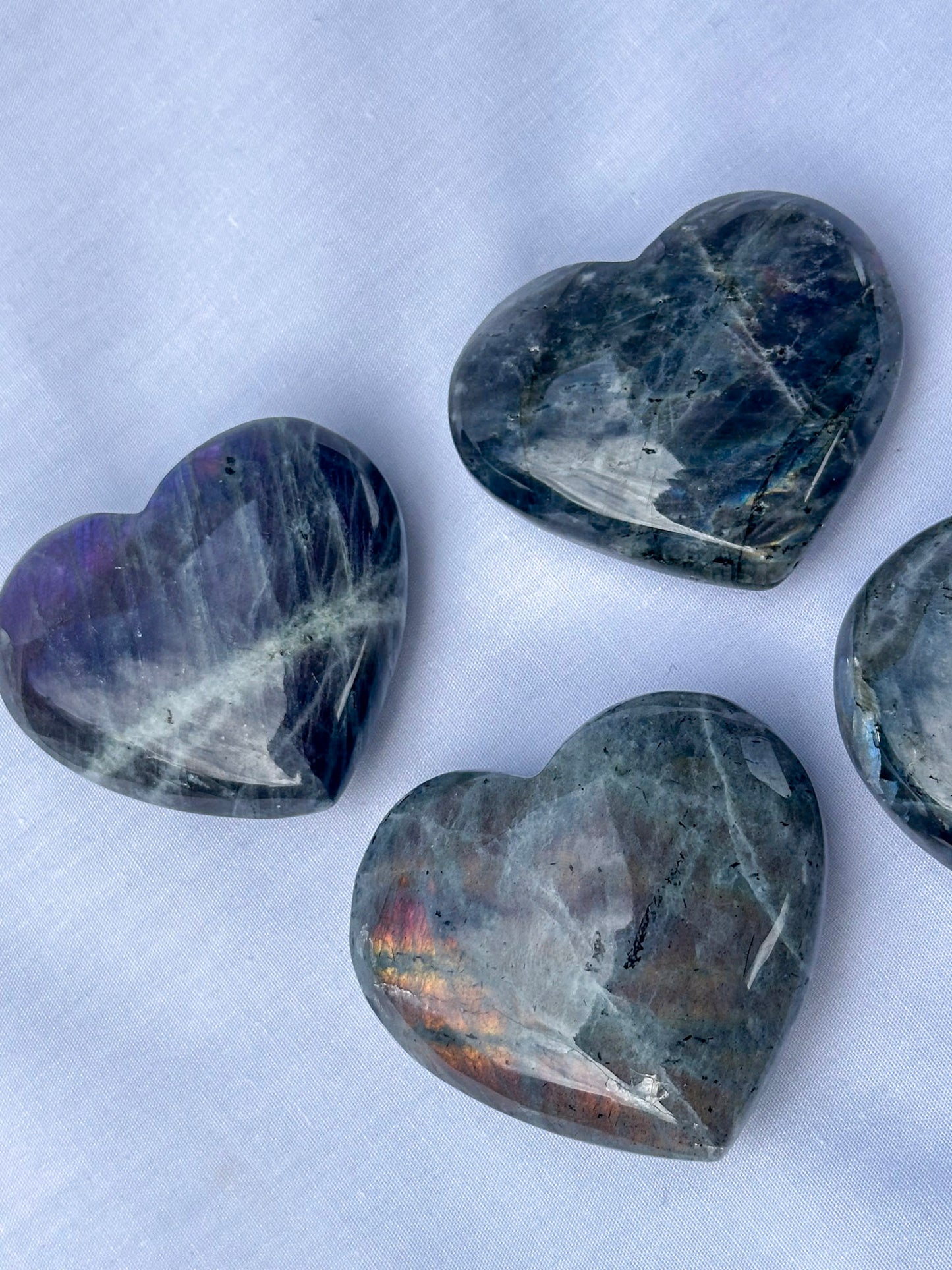 Labradorite Heart