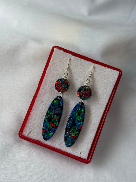 Opal Mosaic Earrings /O2