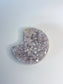 Amethyst + Flower Agate Moon B