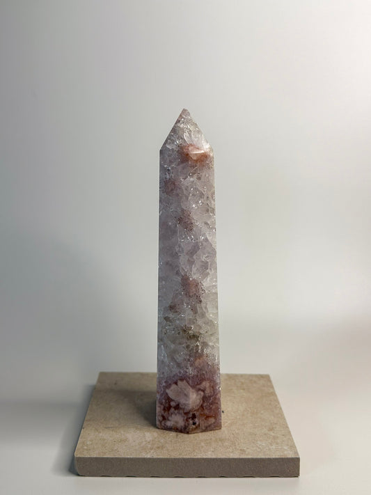 Amethyst + Flower Agate Tower B