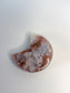 Amethyst + Flower Agate Moon A