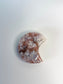 Amethyst + Flower Agate Moon A