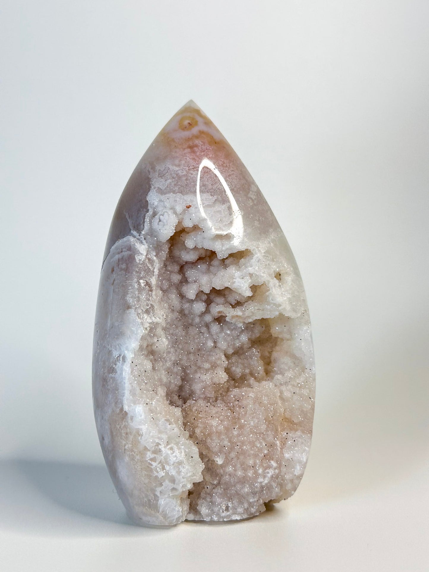 Amethyst + Flower Agate Arch Large