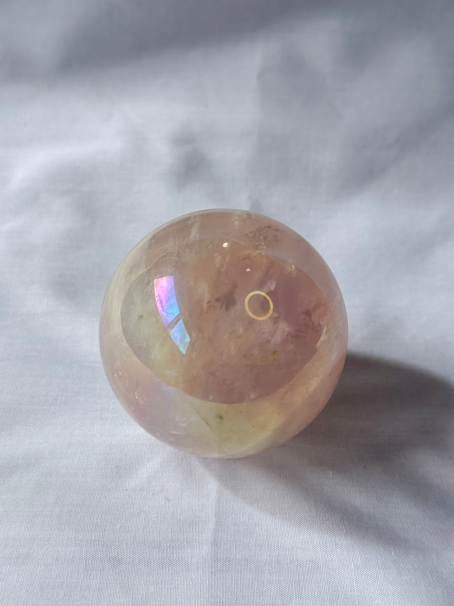 Aura Rose Quartz Sphere