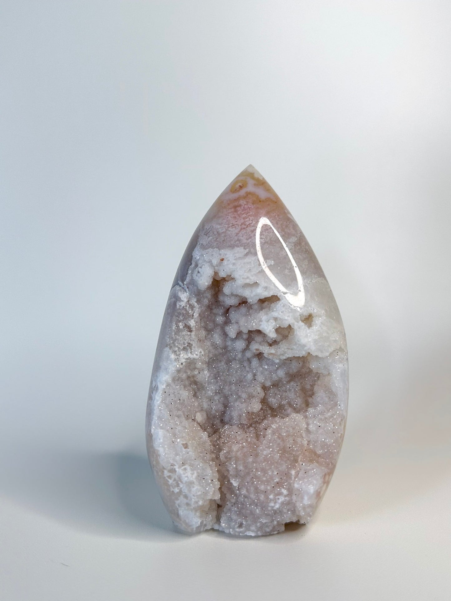 Amethyst + Flower Agate Arch Large
