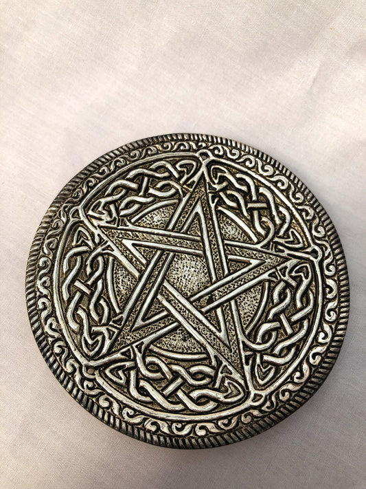 Aluminium Incense Burner - Pentacle