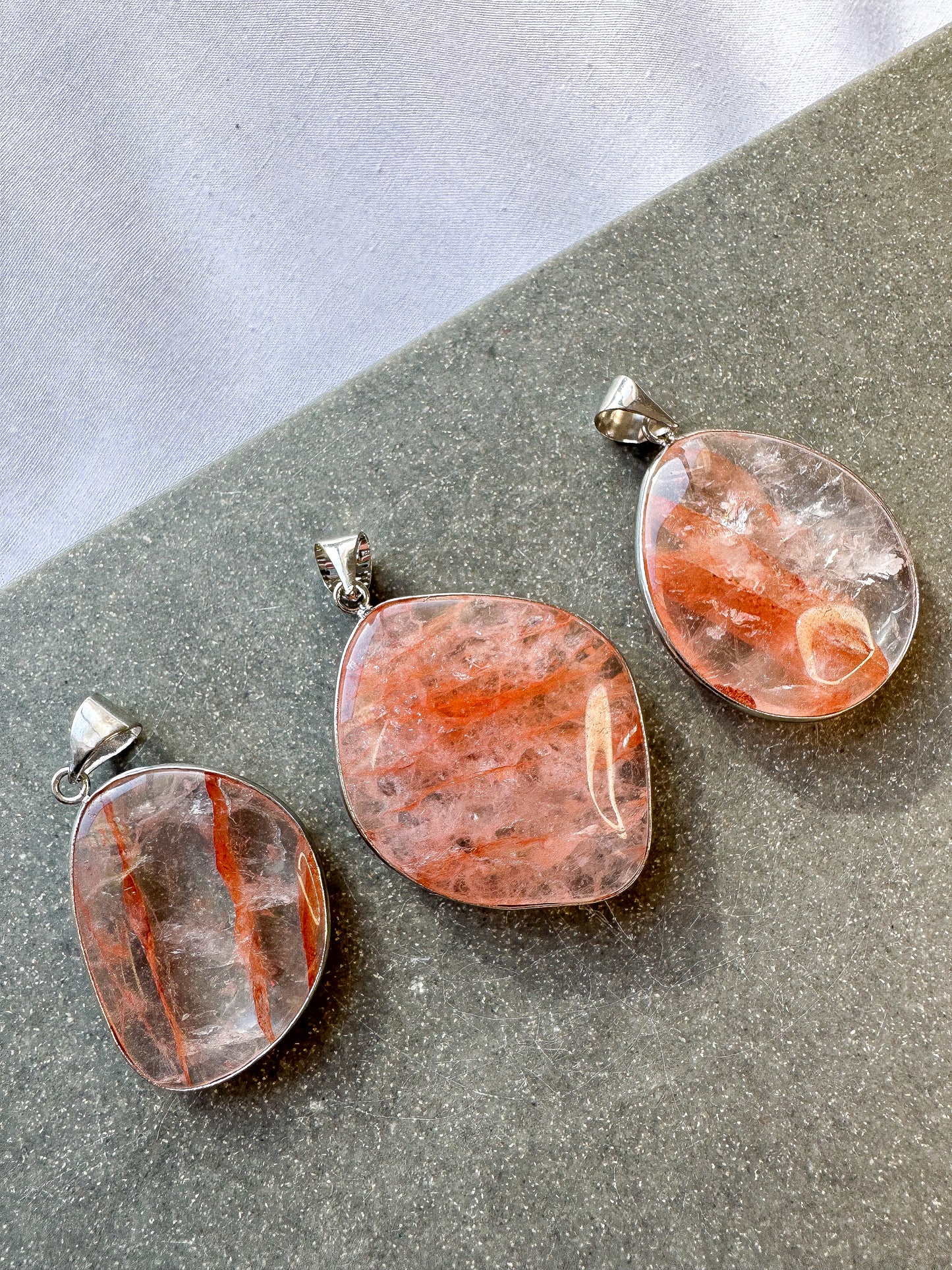 Red Rutilated Quartz Pendant