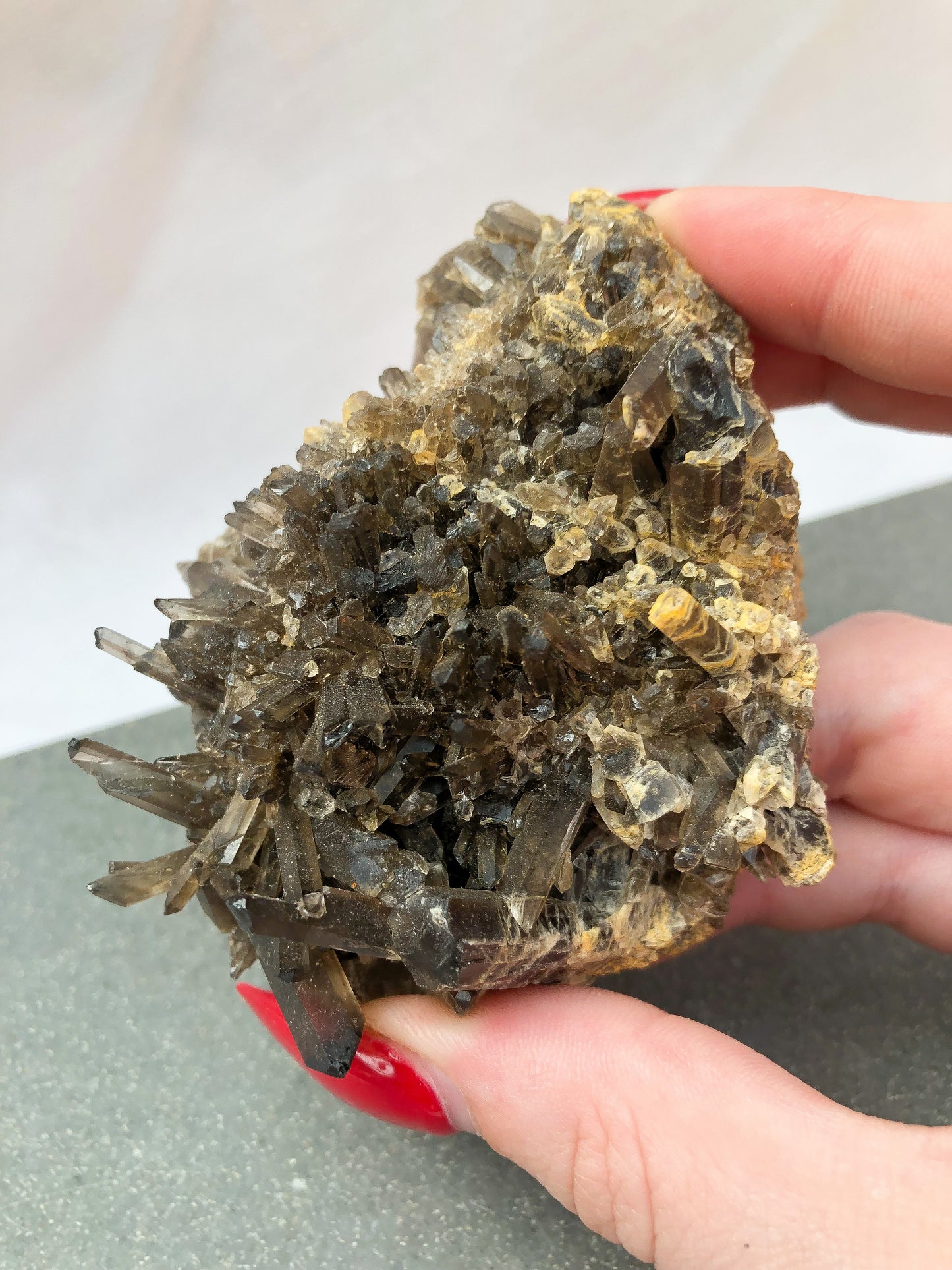 Smoky Quartz Cluster - E